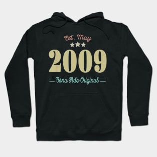 Born In May 2009 11th Birthday Gift 11 Year Old Hoodie